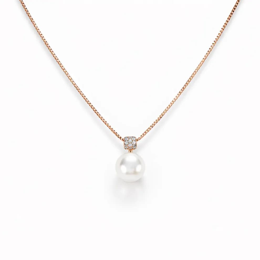 Luna Pearl Drop Necklace